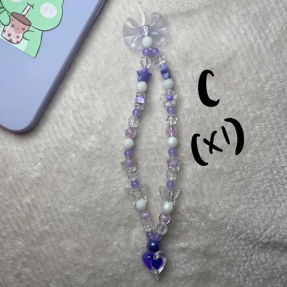 Purple Phone/Camera Strap Charms - Picture 4 of 8